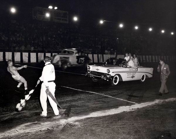 Motor City Speedway - Strongman Pulling Pace Car From Randy